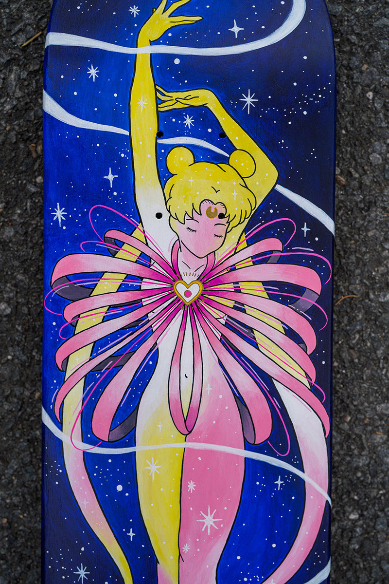 Sailor Moon Transforming Custom Skateboard