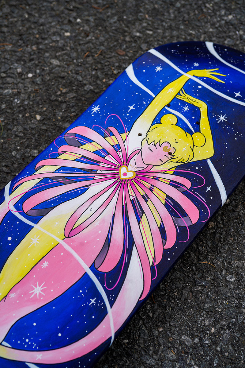 Sailor Moon Transforming Custom Skateboard