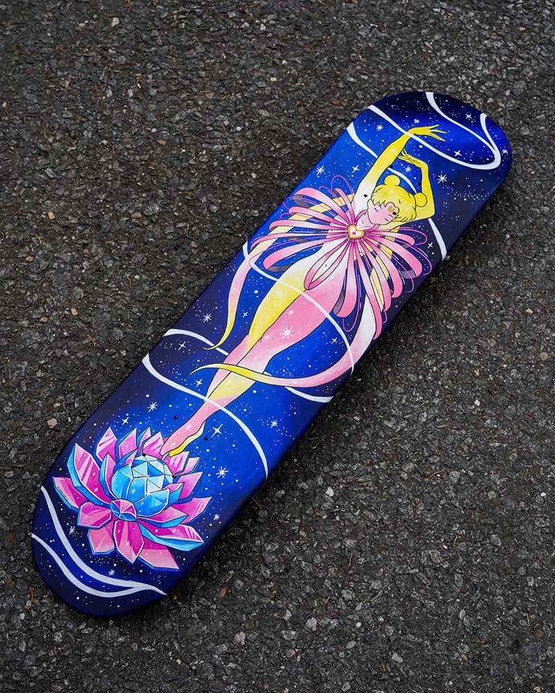Sailor Moon Transforming Custom Skateboard