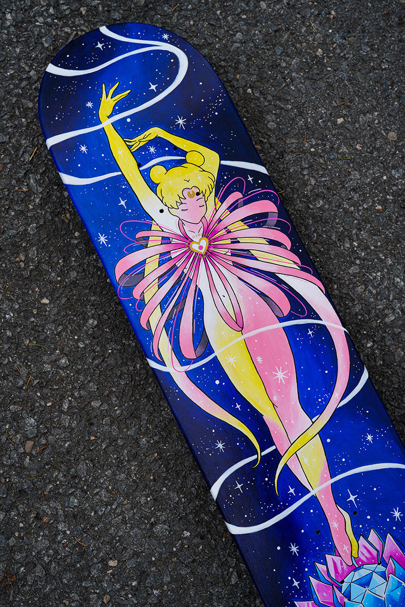Sailor Moon Transforming Custom Skateboard