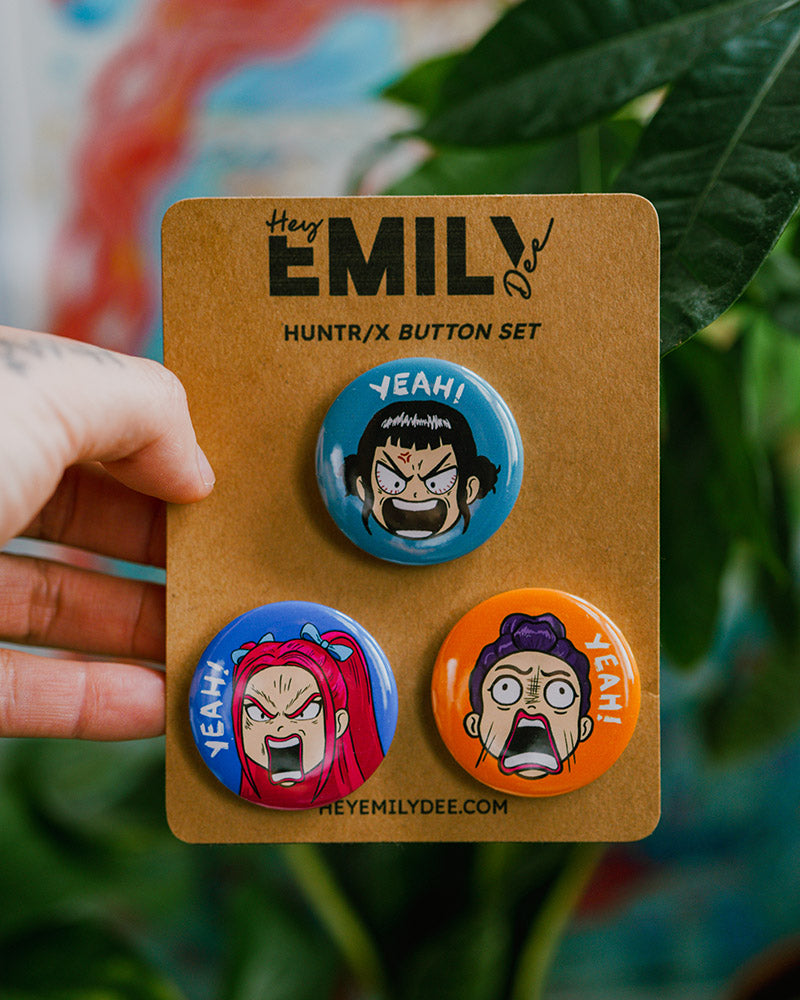 HUNTR/X Pin Back Button Set