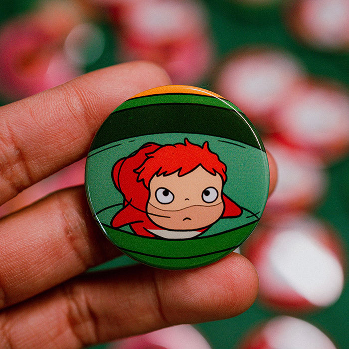 Ponyo Pinback Button