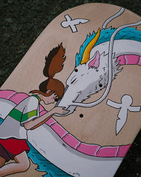 Haku and Chihiro Custom Skateboard