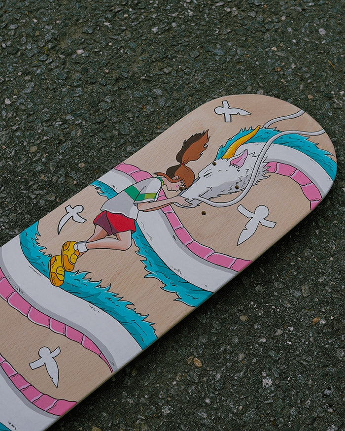 Haku and Chihiro Custom Skateboard