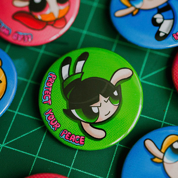 Protect Your Peace Pin Back Button