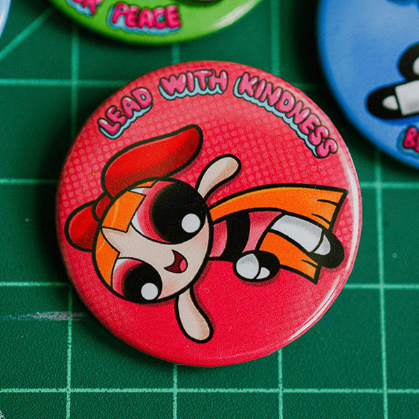 Soft Power Trio Pin Back Button Set