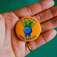 Oddish Pinback Button