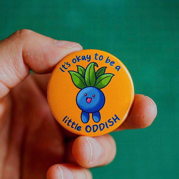 Oddish Pinback Button