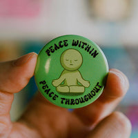 Peace Within Pinback Button