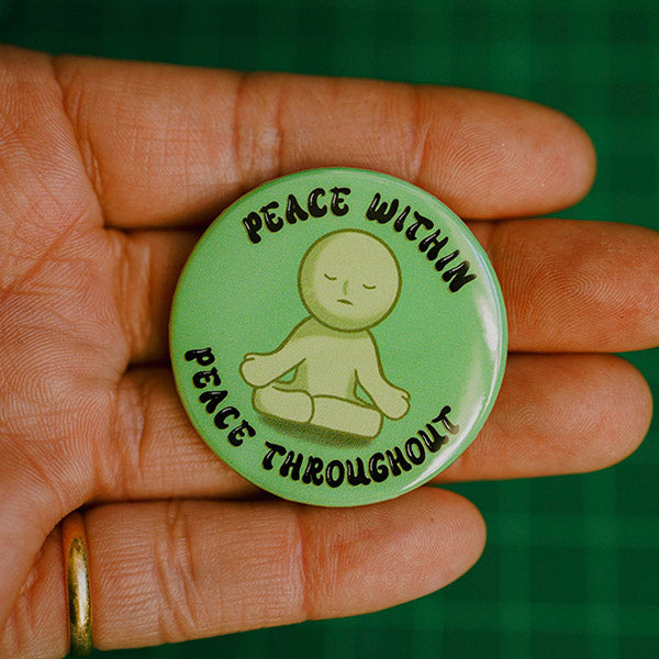 Peace Within Pinback Button