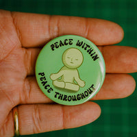 Peace Within Pinback Button