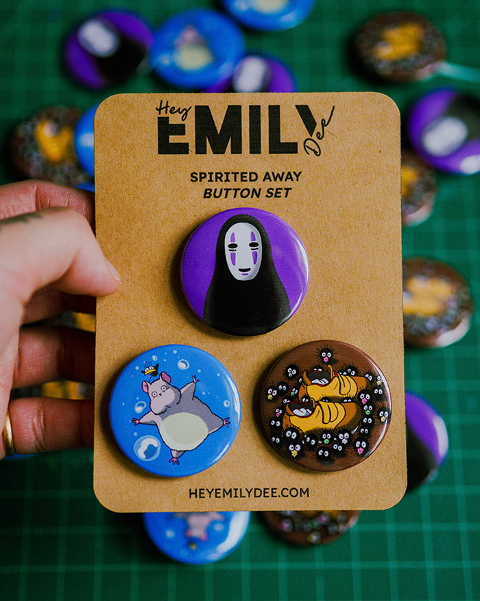Spirited Away Pinback Button Set