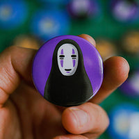 No Face Pinback Button