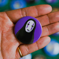 No Face Pinback Button