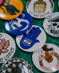 Sacred Trio Pin Back Button Set