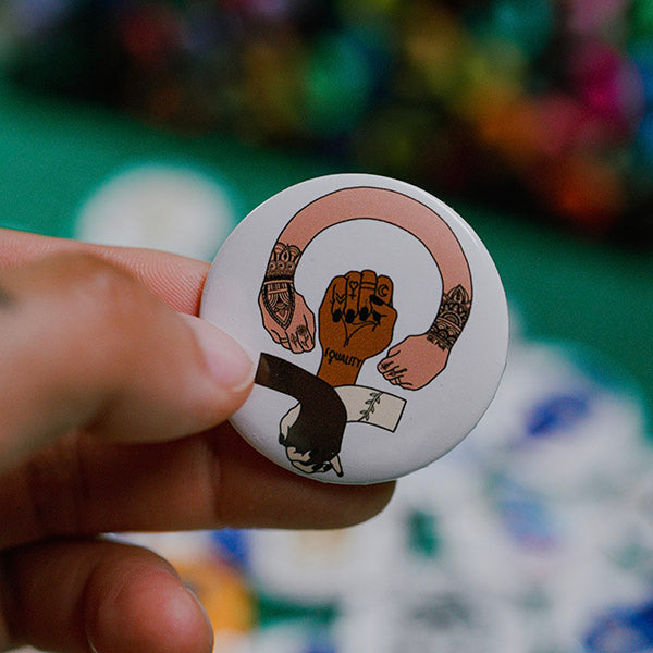 Women's Equality Pin Back Button