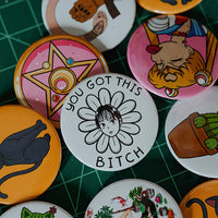 Unfiltered Pep Talk Pin Back Button Set
