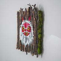 Princess Mononoke Mask Mixed Media Original Painting