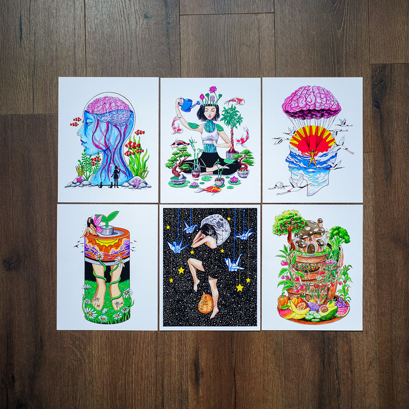 Health is Wealth (Set of 6 Prints)