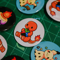 Charmander x Calcifer Pinback Button