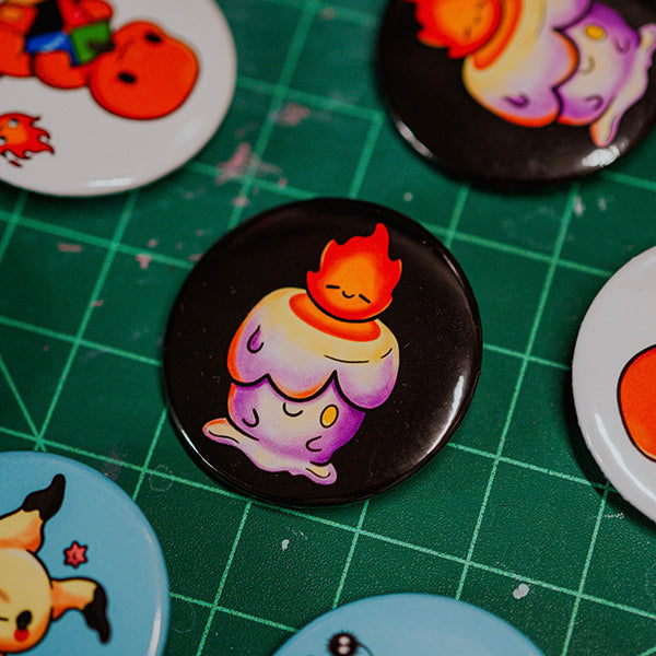 Litwick x Calcifer Pinback Button