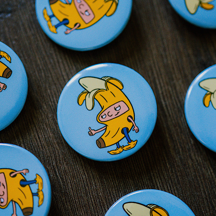 Arnold Banana Pinback Button