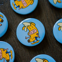 Arnold Banana Pinback Button
