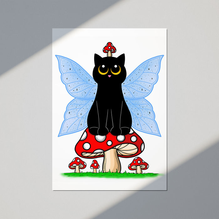 Fairy Cat Mini Print