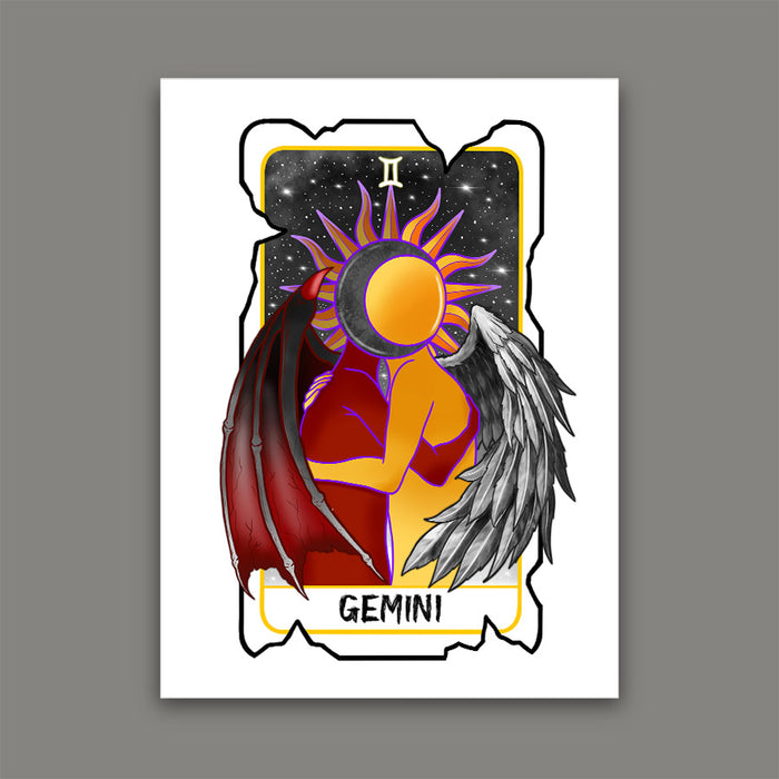 Gemini Zodiac Print