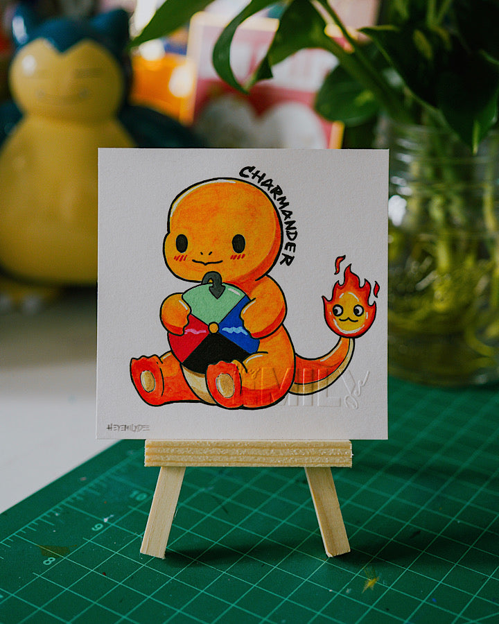 Charmander x Calcifer Original Drawing