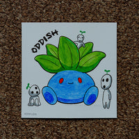 Oddish x Kodamas Original Drawing