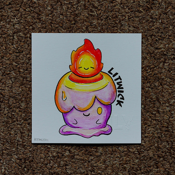 Litwick x Calcifer Original Drawing