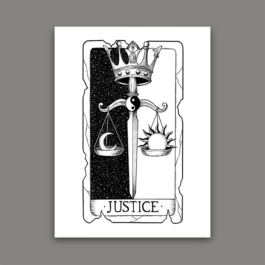 Justice Tarot Print