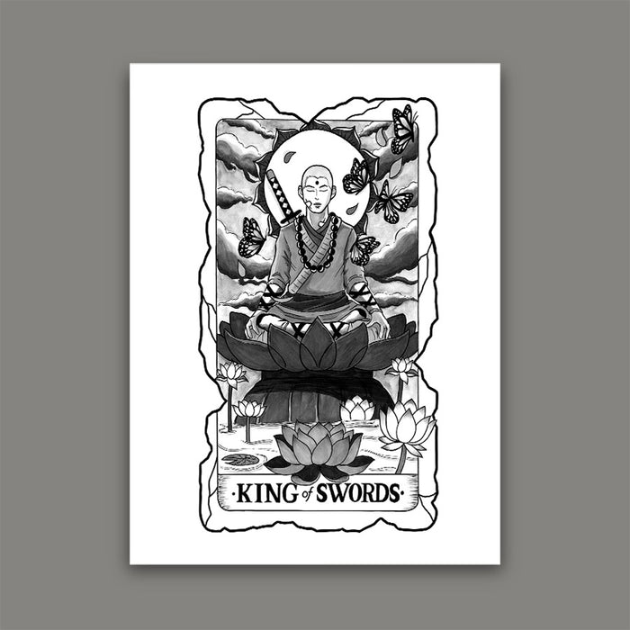 King of Swords Tarot Print