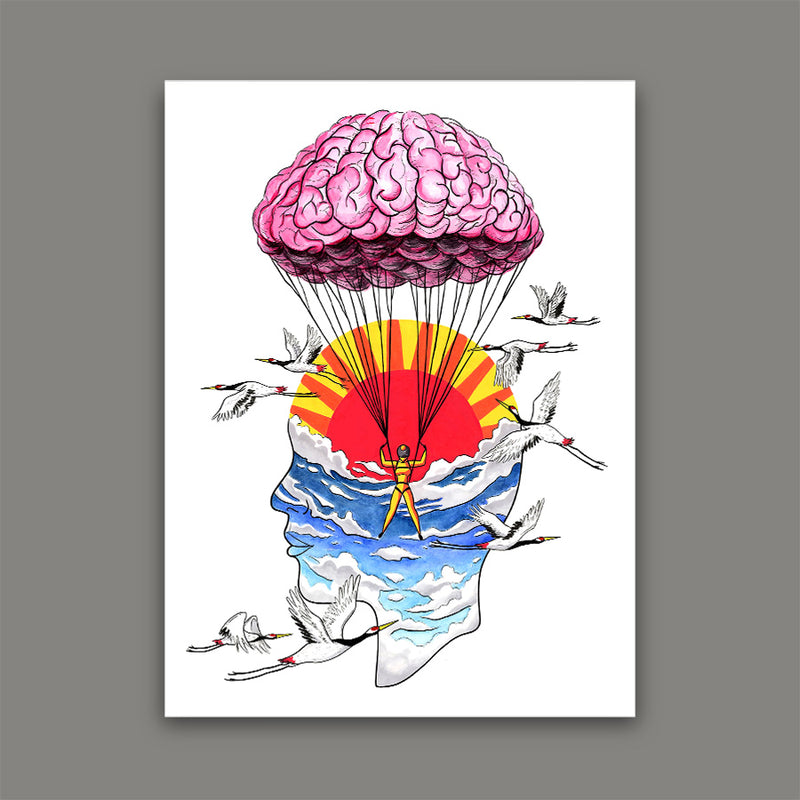 Leap with an Open Mind Print