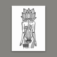 Lotus Goddess Print