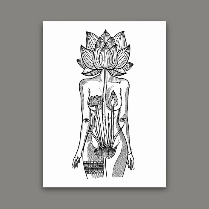 Lotus Goddess Print