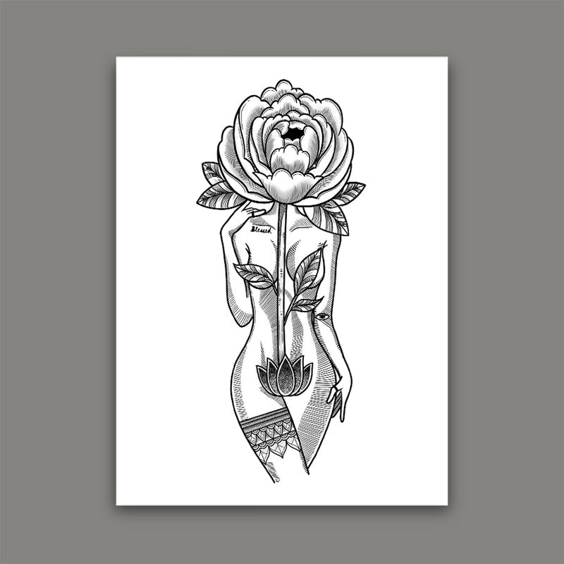 Peony Goddess Print