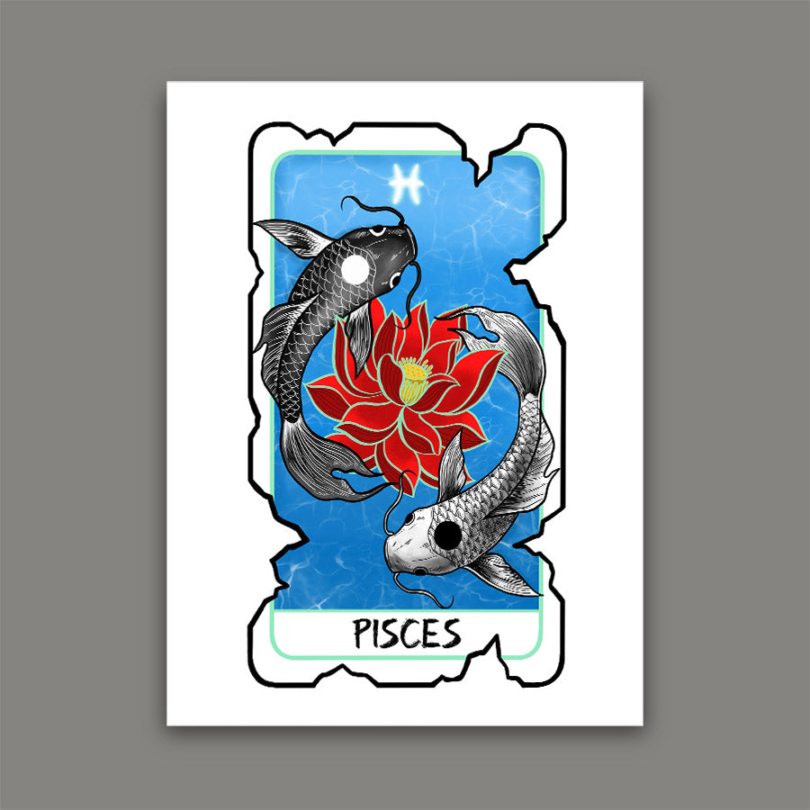 Pisces Zodiac Print