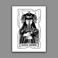 Queen of Swords Tarot Print