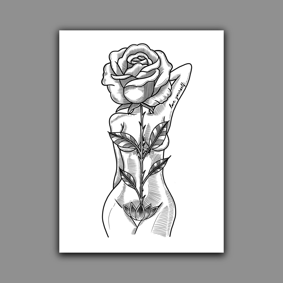 Rose Goddess Print