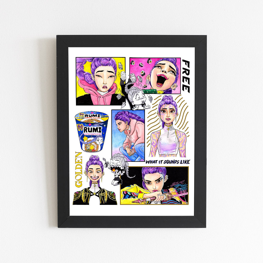 Rumi Kpop Demon Hunters Print – HEYEMILYDEE SHOP