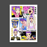 Rumi Kpop Demon Hunters Print