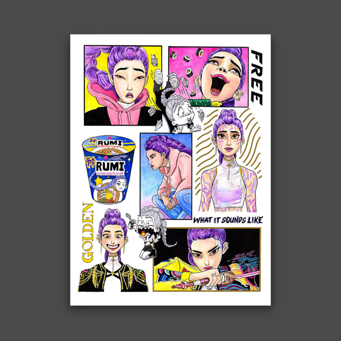 Rumi Kpop Demon Hunters Print