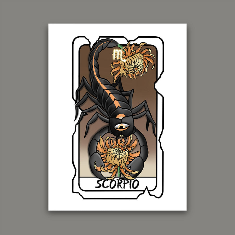 Scorpio Zodiac Print