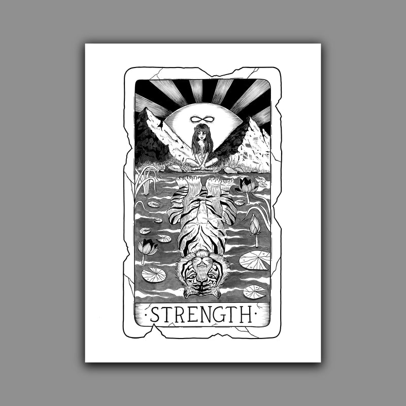 Strength Tarot Card Print