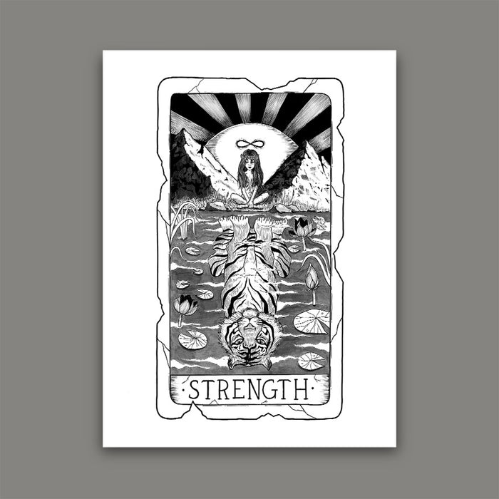 Strength Tarot Card Print