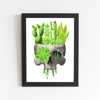 Succulent Skull Print