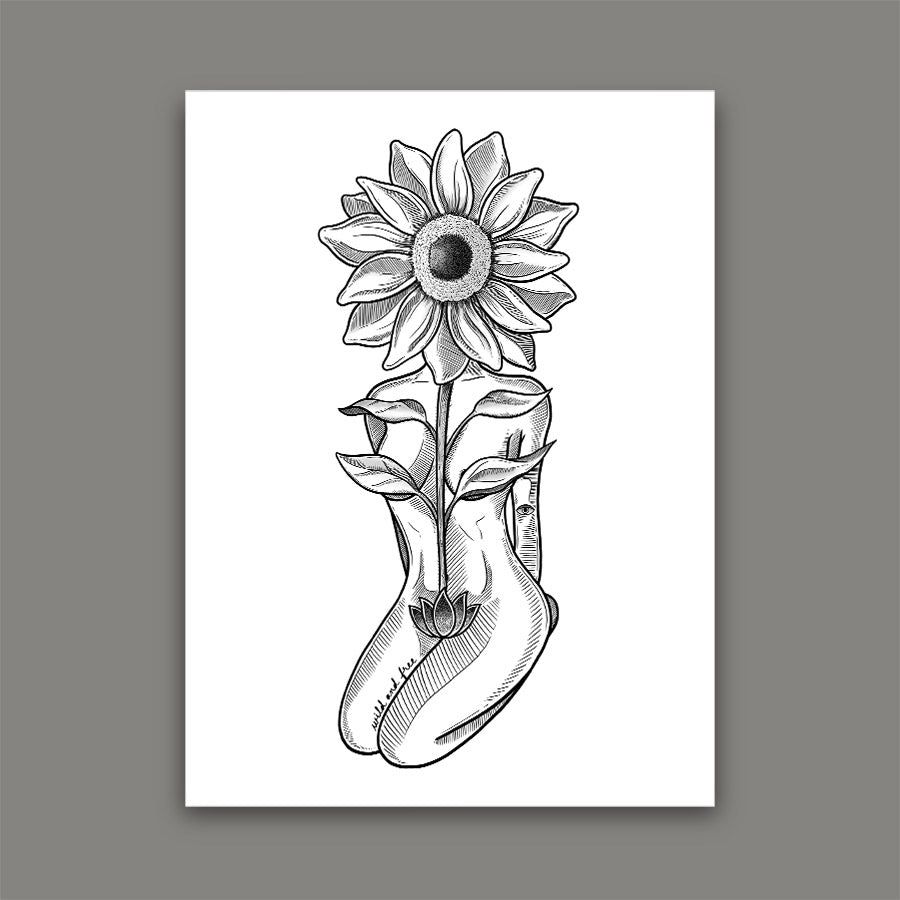 Sunflower Goddess Print