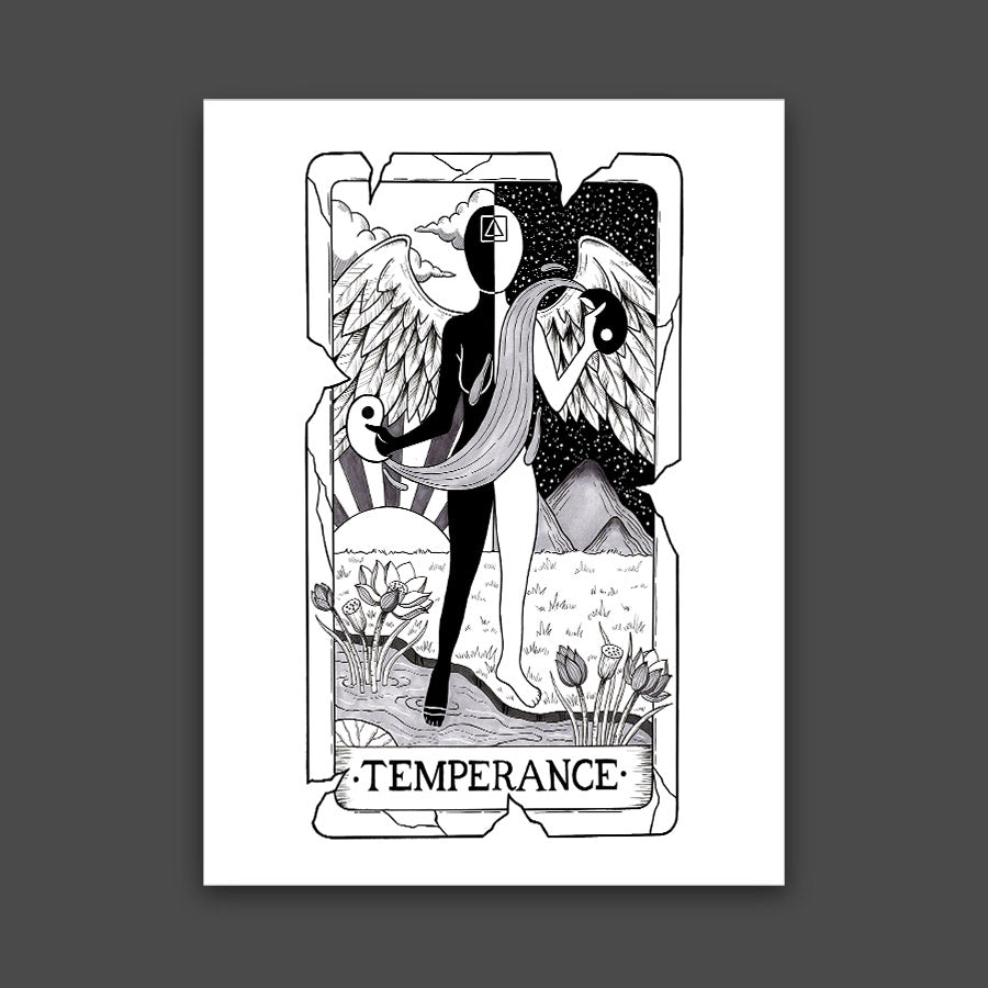 Temperance Tarot Card Print – HEYEMILYDEE SHOP